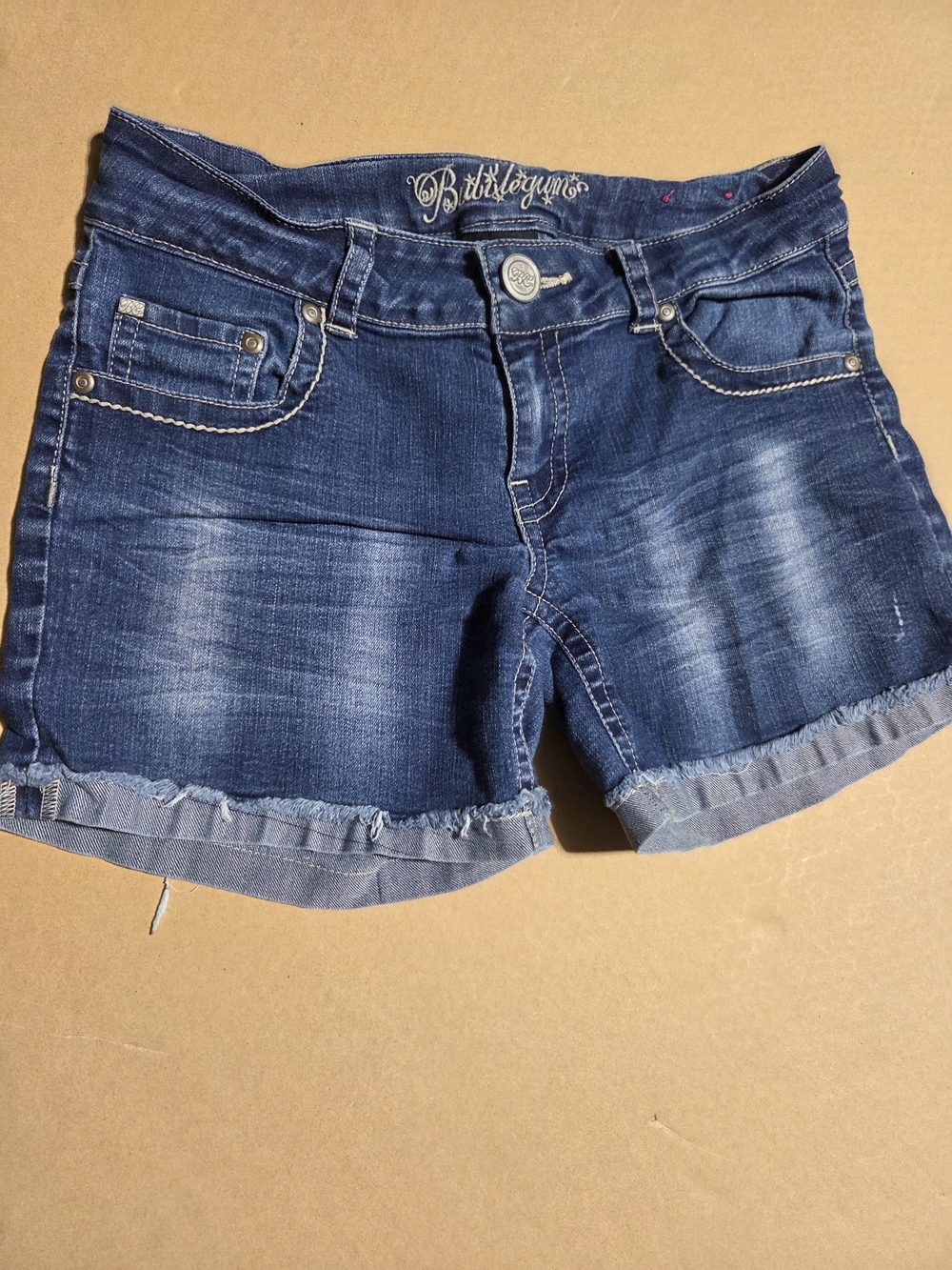 Bubblegum Indigo Washed Denim Shorts Size 5/6